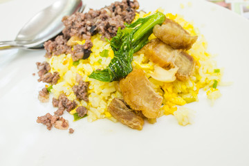 Fried minced pork