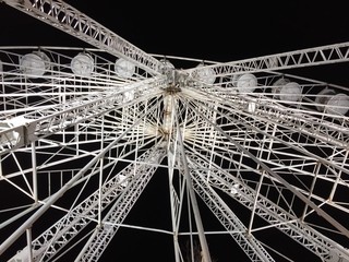 Ferris wheel at night