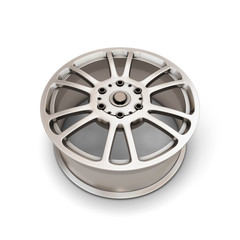 Alloy Wheel Rim on a white