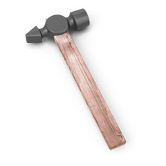Hammer isolated on white