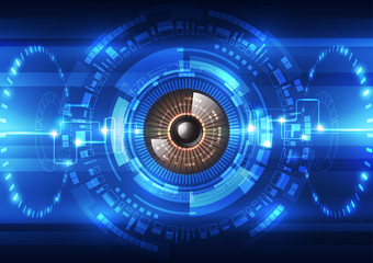 abstract future technology  security system background, vector