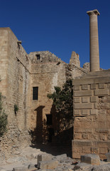 Rhodos Griechenland Akropolis Säulen