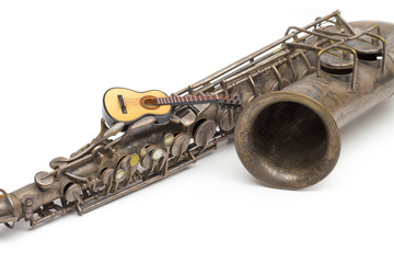 Obraz premium guitar on the white background