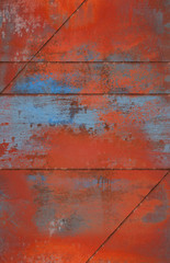 Grungy And Rusty Metal Background with Seams