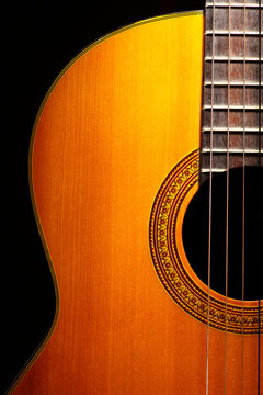 Acoustic guitar detail