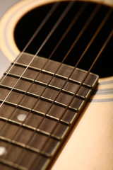 Fototapeta premium Acoustic guitar detail