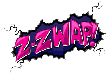 Zzwap - Comic Expression Vector Text © VectorShots