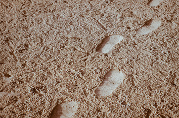 Footprint On The Sand.
