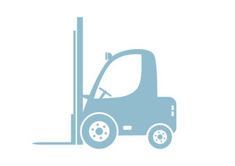 Forklift vector icon on white background