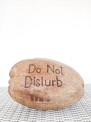 Do Not Disturb message on Coconut Shell