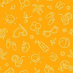 Summer seamless pattern