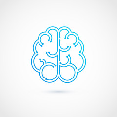 Brain abstract logo template