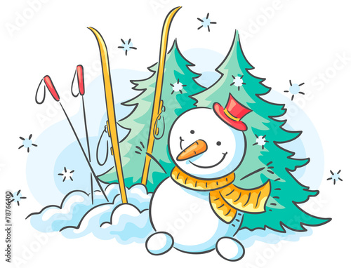 "Winter drawing" Stockfotos und lizenzfreie Vektoren auf Fotolia.com