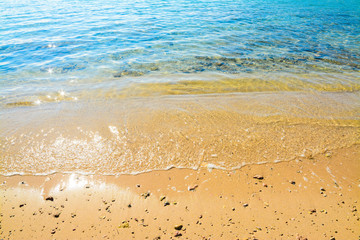 sun reflection on the foreshore