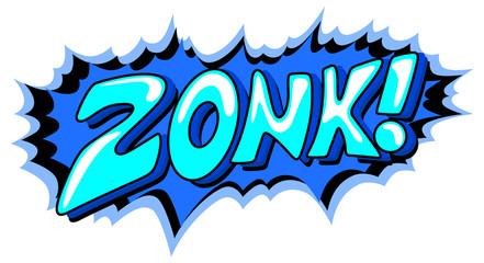 Zonk - Comic Expression Vector Text