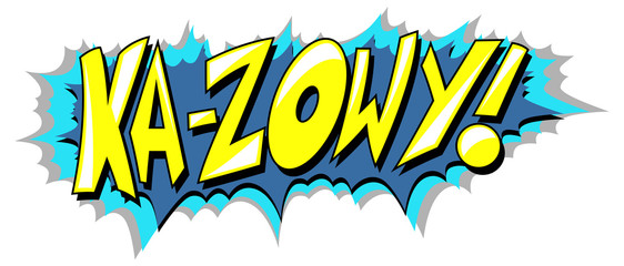 Ka-Zow - Comic Expression Vector Text