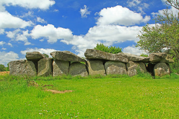 Fototapeta na wymiar Grosssteingrab Mougau-Bihan, Bretagne, Frankreich