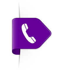 Phone - Purple Arrow Sticker with Shadow