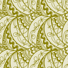 Abstract seamless doodle pattern