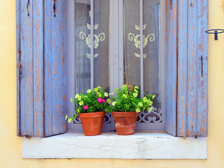 Provence, France.  Open window