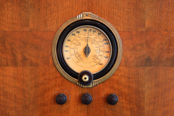 Old an unique meter on wooden wall