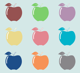 Colorful Apples Pattern