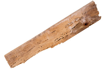 Old rotten wood plank