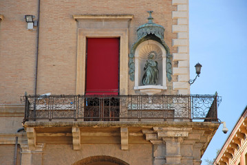 Italy, Rimini, Madonna in the city council building