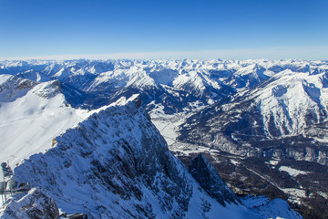 Fototapeta na wymiar winter view in the Alps