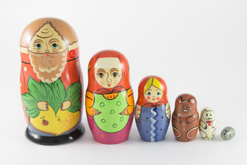 Nesting Dolls on the fairy tale The Turnip