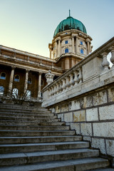 Fototapeta na wymiar Historic Royal Palace in Budapest, Hungary