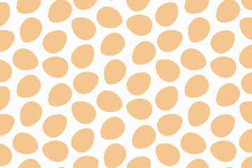 Seamless Pattern Background from Brown Eggs on White for Happy