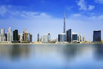 Glasschilderij Burj Khalifa Dubai Downtown