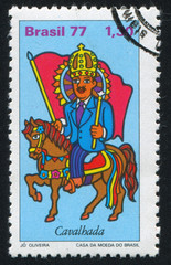 King on horseback