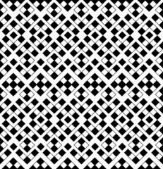 Abstract Geometric Seamless Pattern from Black and White Squares