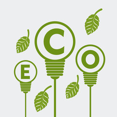 Ecology design, vector illustration.