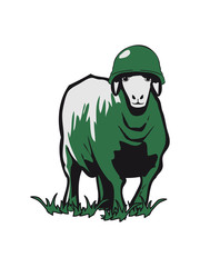 SHEEP soldier peace stahlhelm