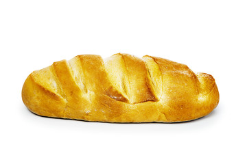 bread on a white background