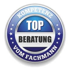 Blauer Top Beratung Siegel Mit Silber Rand