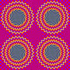 Hypnotic seamless pattern
