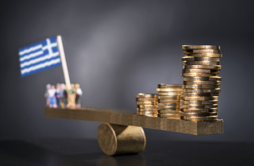 Geld für Griechenland - obrazy, fototapety, plakaty