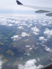 Fototapeta na wymiar airplane view