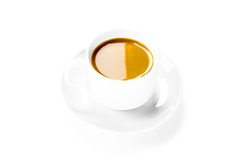 cup coffee isolated on white