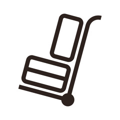 Hand cart with luggage