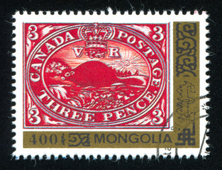 Mongolia stamp