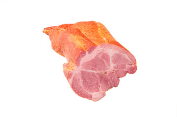 one piece of smoked pork meat