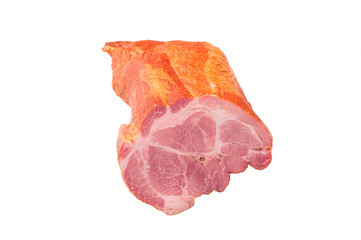 one piece of smoked pork meat