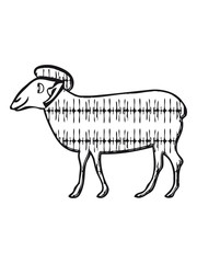 SHEEP pattern funny
