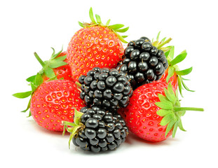 blackberry and strawberry
