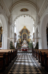 Fototapeta na wymiar Mariahilf church in Graz, Styria, Austria 